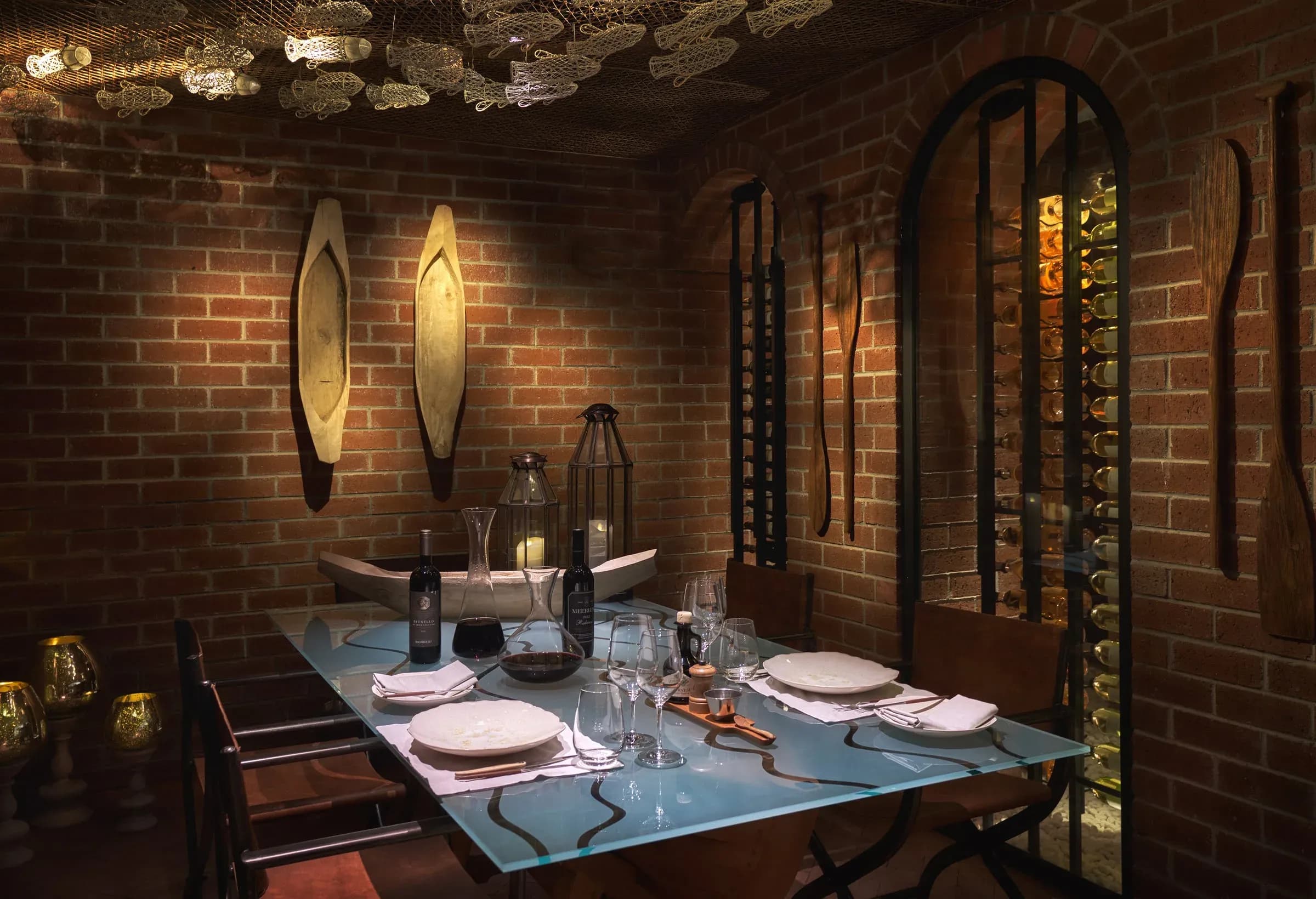 The Wine Vault private dining cellar at Six Senses Zil Pasyon