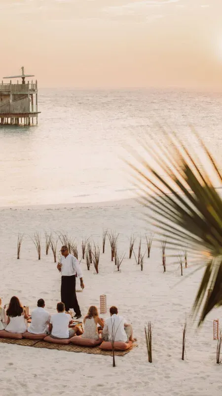 Primitive restaurant at Soneva Fushi
