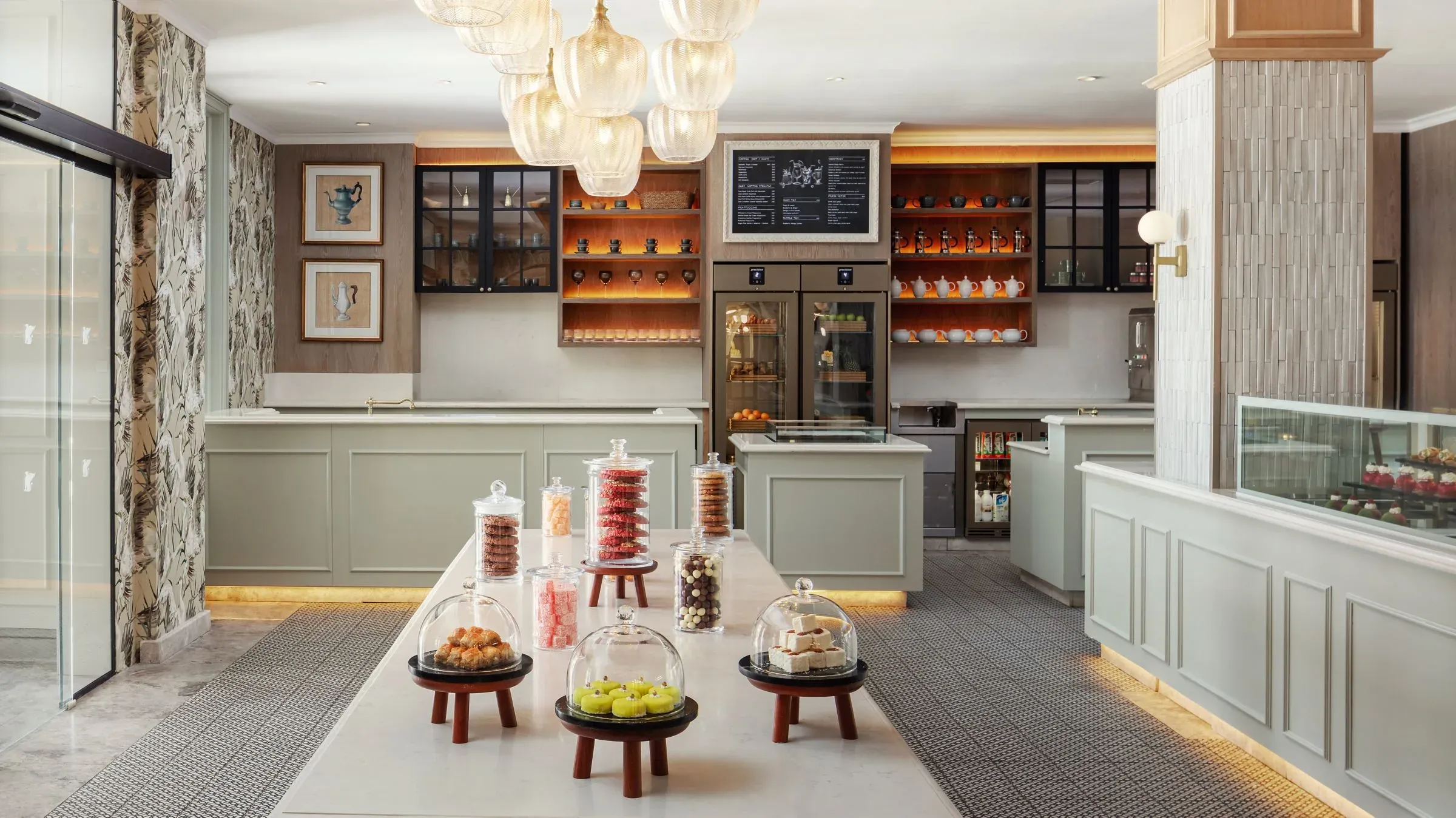 French pastry counter at La Patisserie, The St. Regis Le Morne Resort, Mauritius
