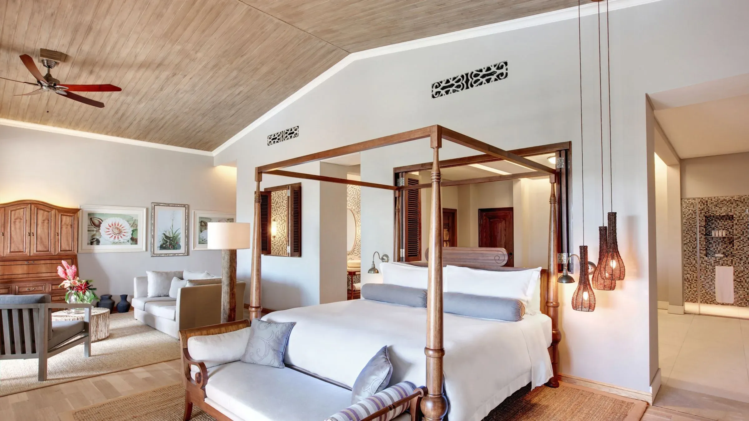 Manor House Spa Suite with private treatment area at The St. Regis Le Morne Resort, Mauritius