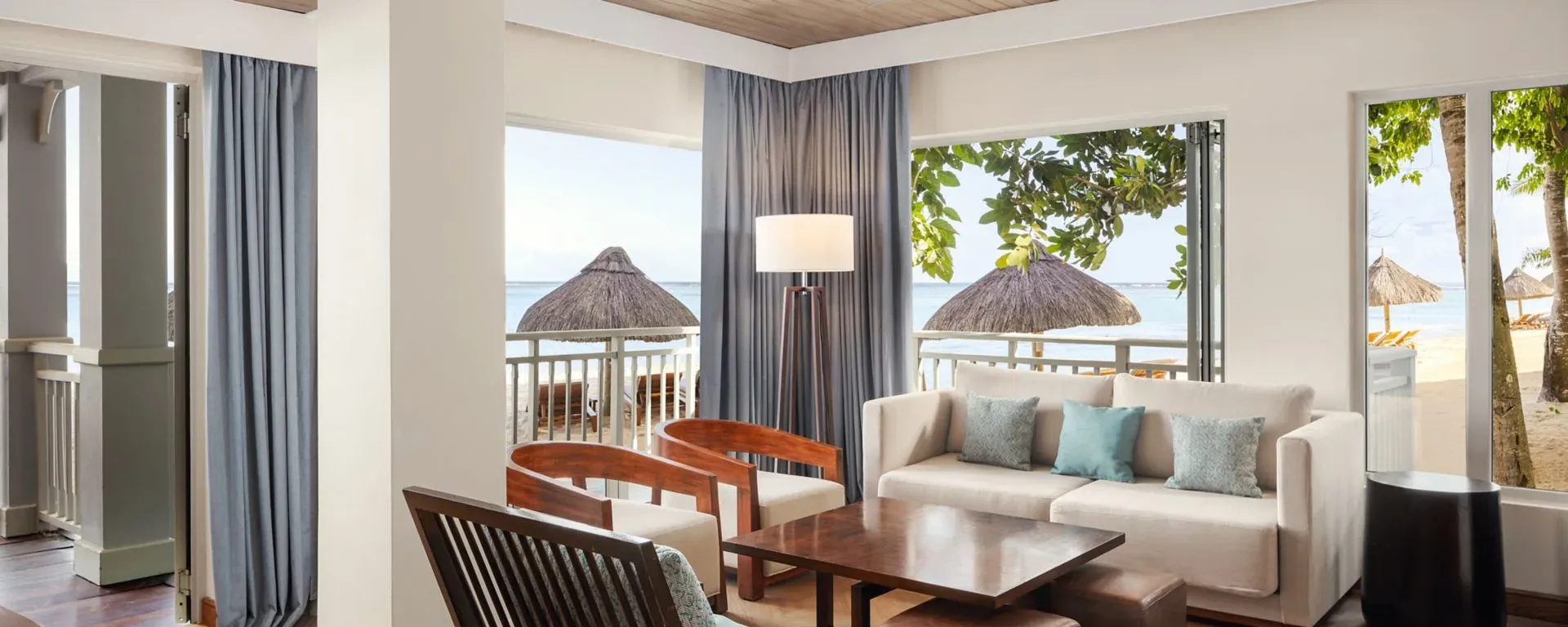 Peninsula Beach Access Suite terrace at The St. Regis Le Morne Resort, Mauritius