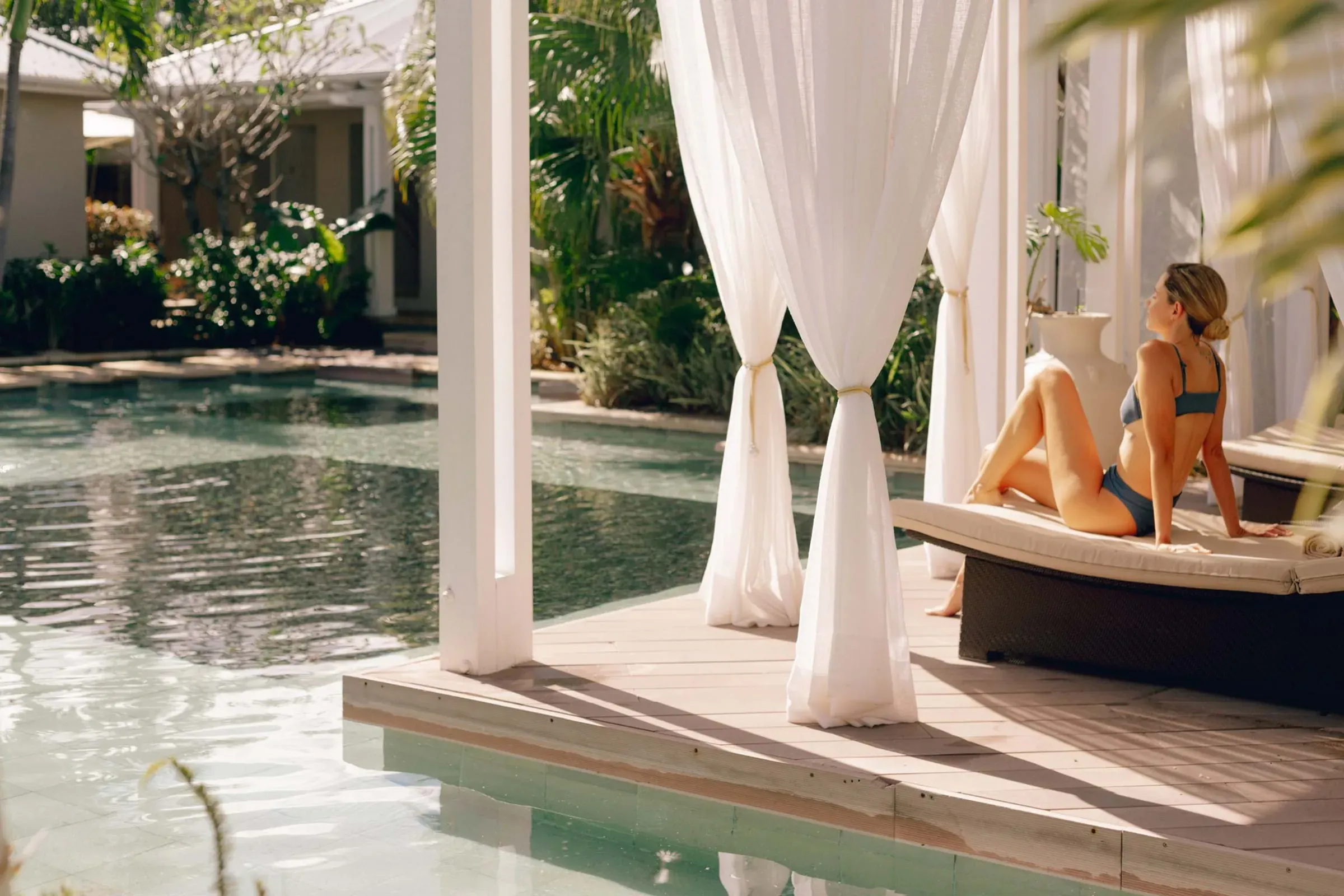 GLOW Spa beachfront pavilion at Sugar Beach Mauritius