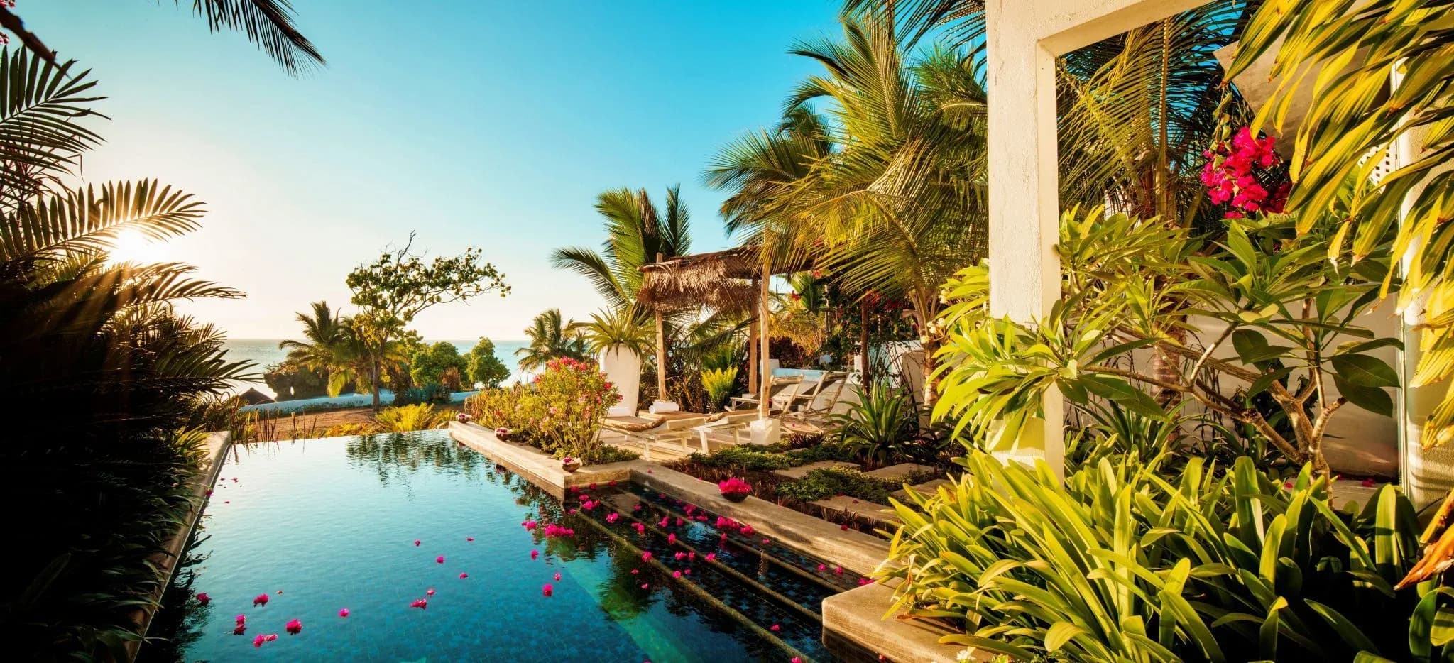 Ambassador Villa private pool and veranda at The Aiyana, Pemba Island