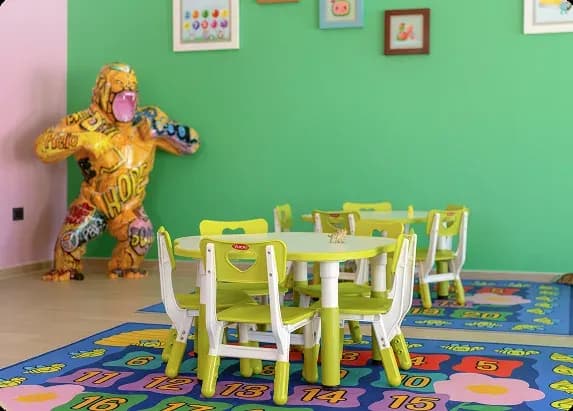 Colourful playroom at the Outliners Kids Club, The Mora Zanzibar
