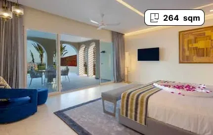 Executive Suite private pool terrace at The Mora Zanzibar