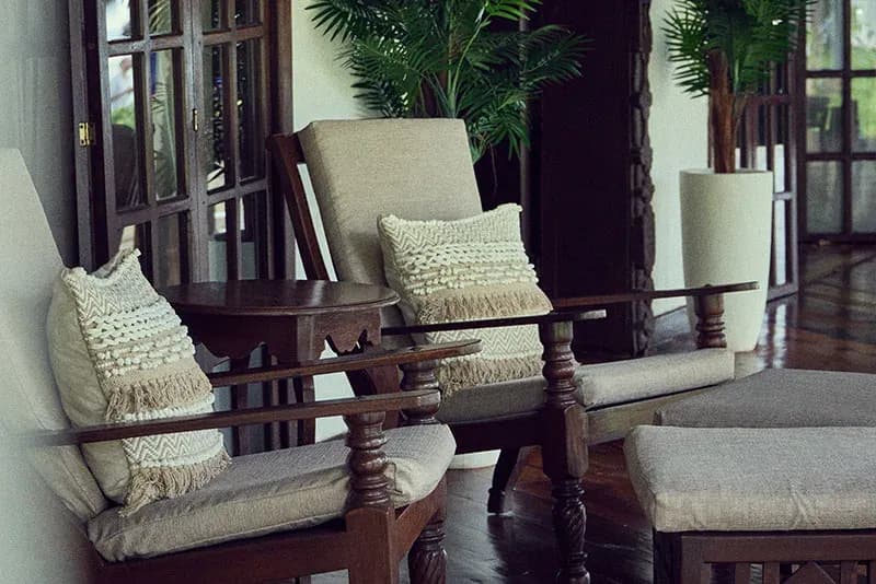 Villa exterior at The Palms Zanzibar, showing the private terrace and plunge pool