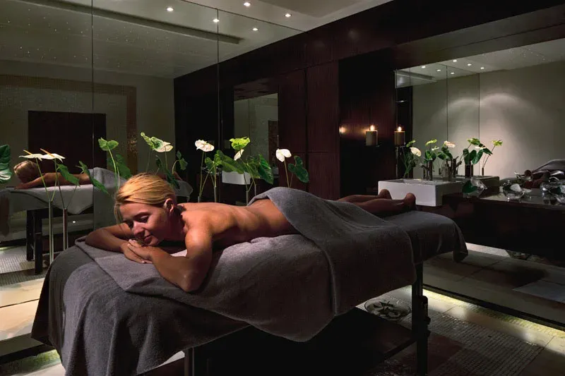 Massage treatment at The Sanctuary spa, The Residence Mauritius