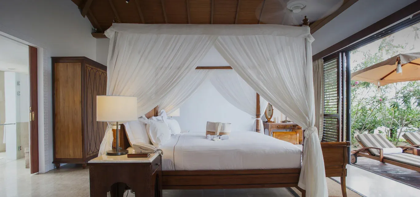 Luxury Ocean Front Pool Villa private pool deck at The Residence Zanzibar