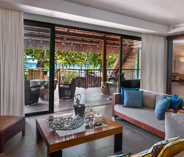 Beachfront Senior Suite with pool overlooking the sea at Trou aux Biches Beachcomber