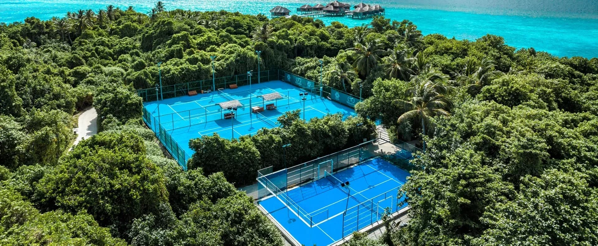 Padel and tennis courts at Vakkaru Maldives