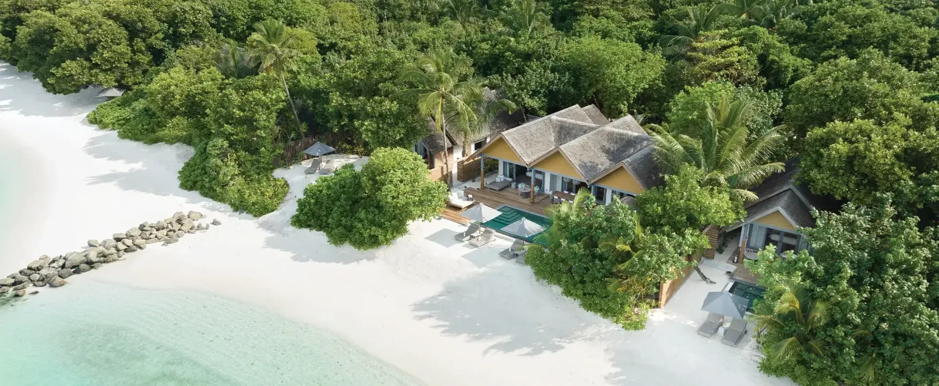 Four Bedroom Beach Pool Residence exterior at Vakkaru Maldives