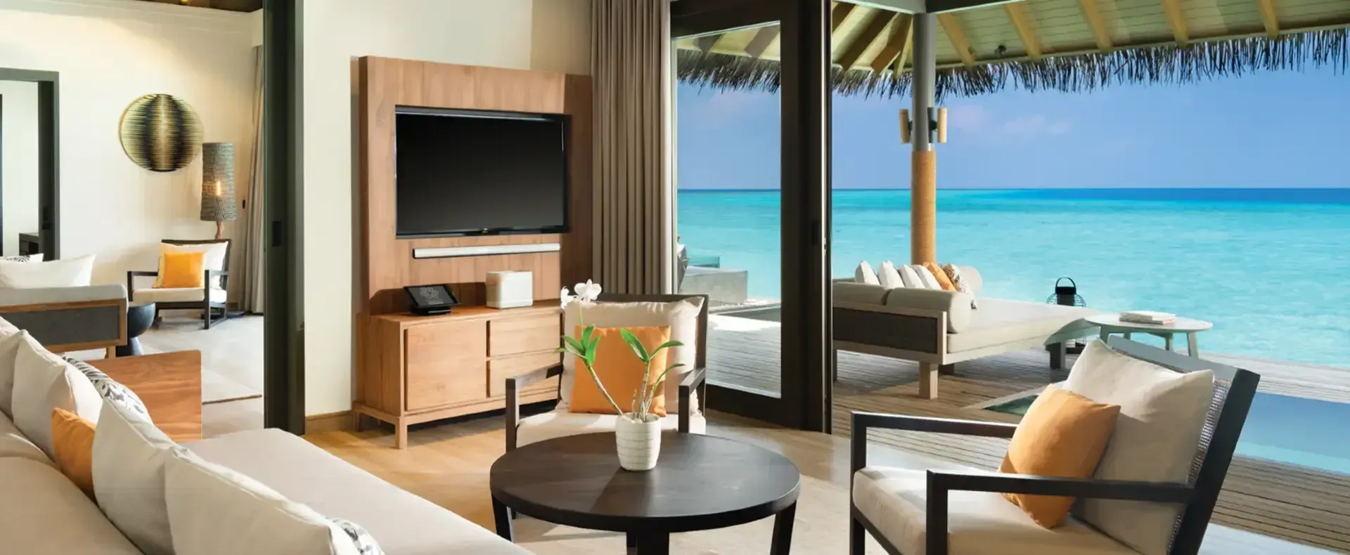 One Bedroom Overwater Pool Residence with infinity pool at Vakkaru Maldives