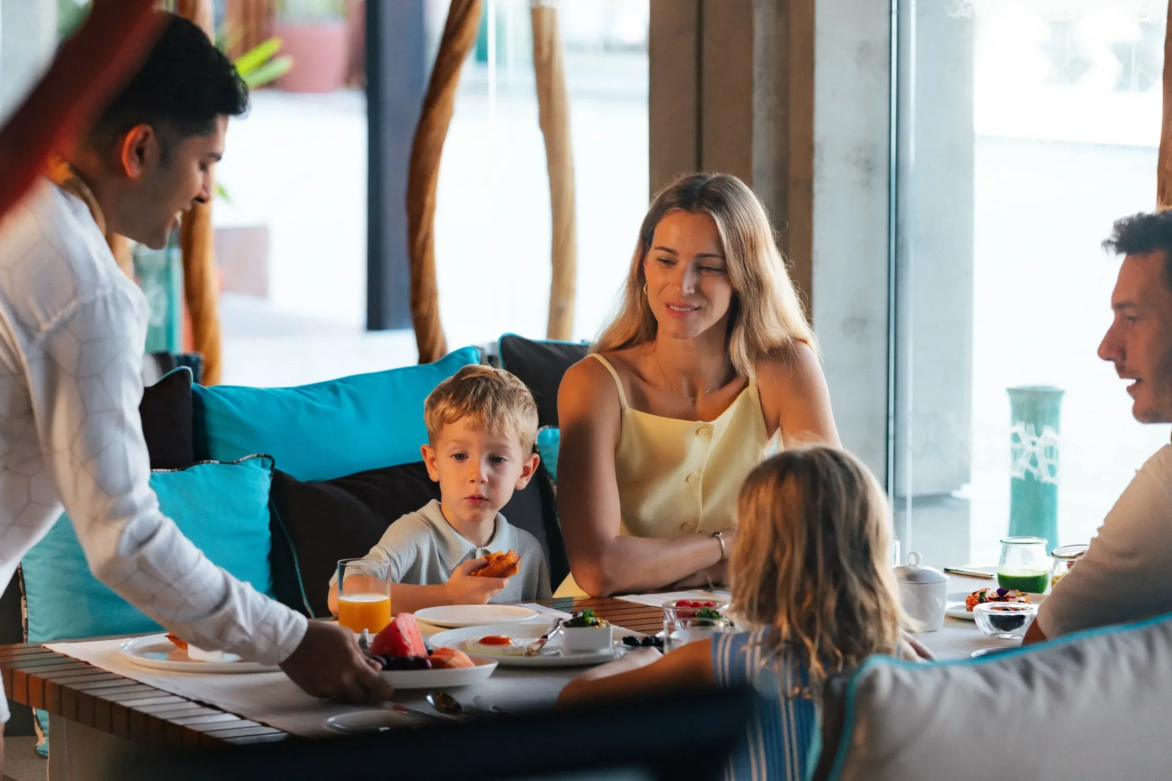 Faiy garden restaurant setting at Velaa Private Island