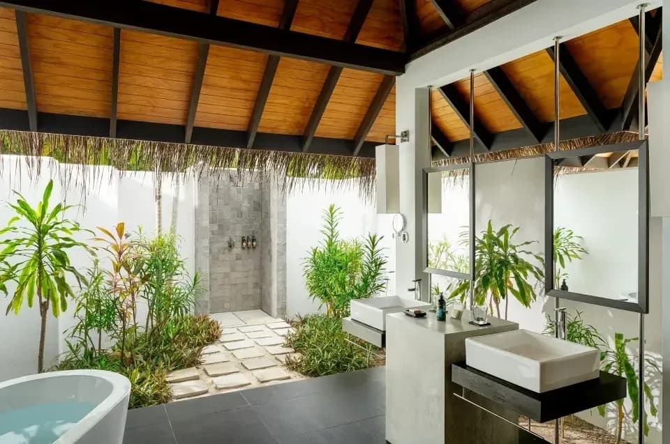 Beach Villa with Pool private pool and beach access at Niva Velassaru Maldives