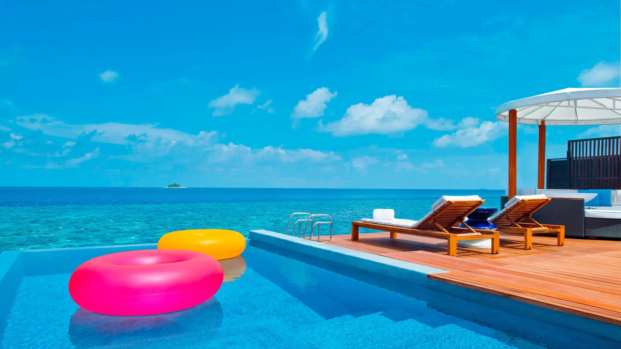 WET infinity pool at W Maldives