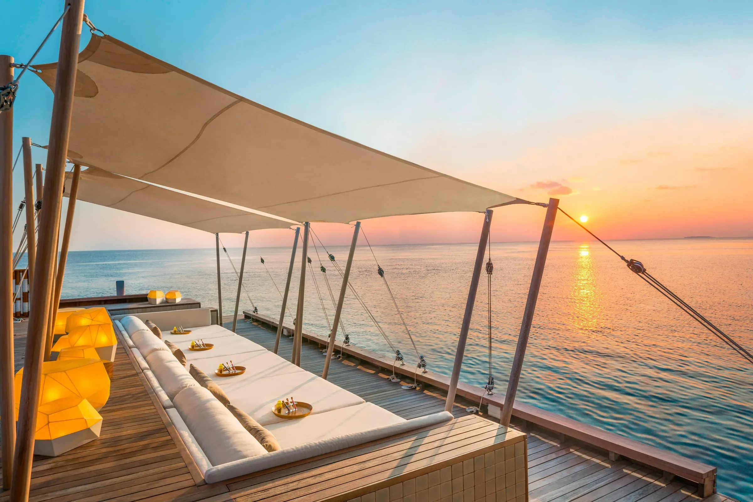 SIP, W Maldives' overwater sunset bar