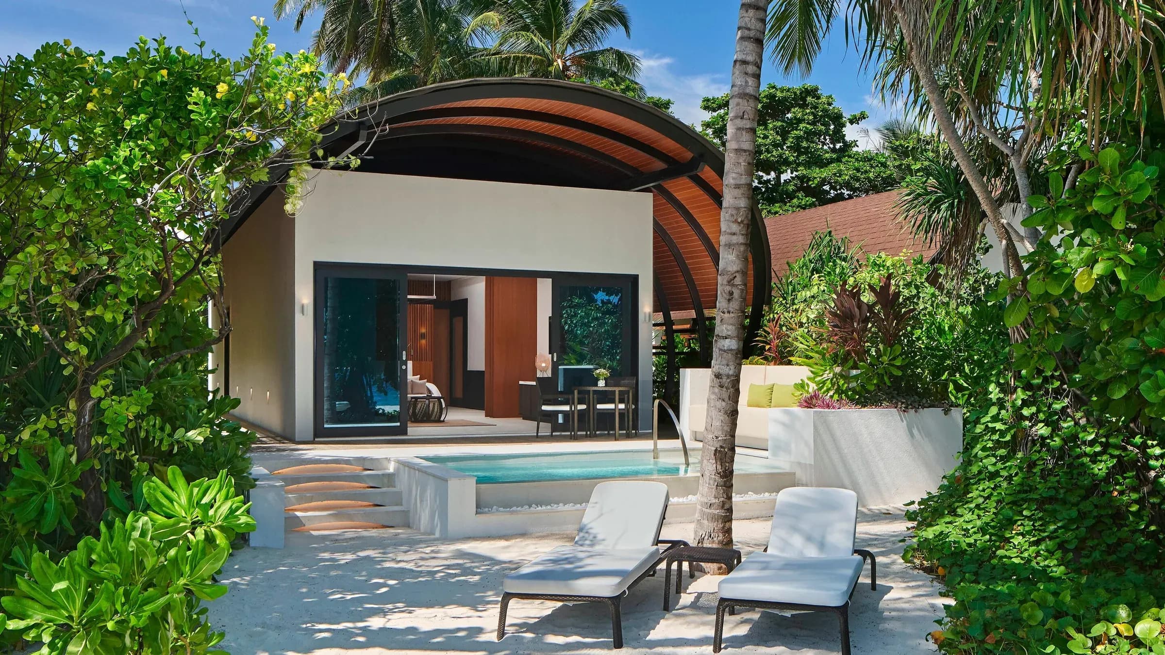 Beach Villa Pool exterior at The Westin Maldives Miriandhoo Resort