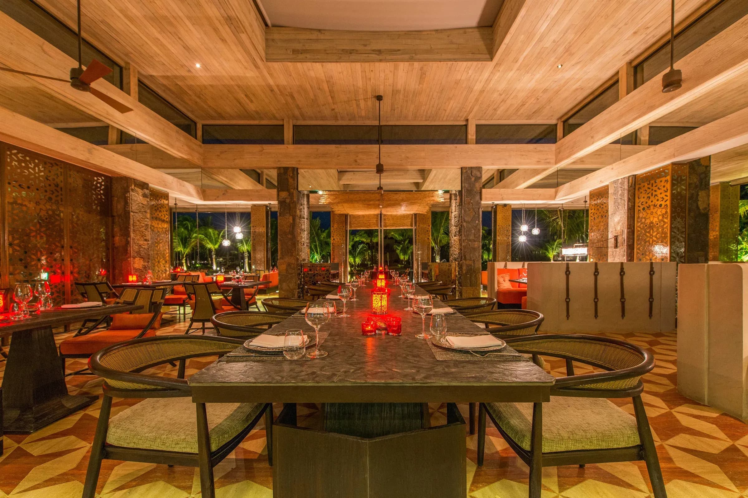Kangan Indian restaurant dining room at The Westin Turtle Bay Resort & Spa, Mauritius