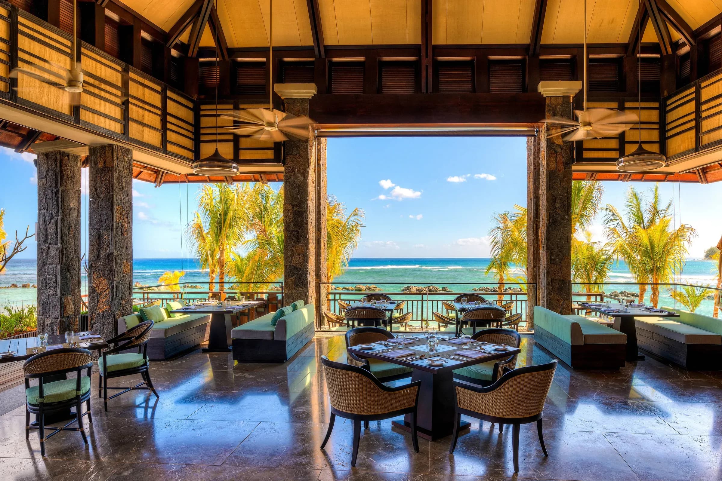 Seasonal Tastes open-air dining pavilion at The Westin Turtle Bay Resort & Spa, Mauritius