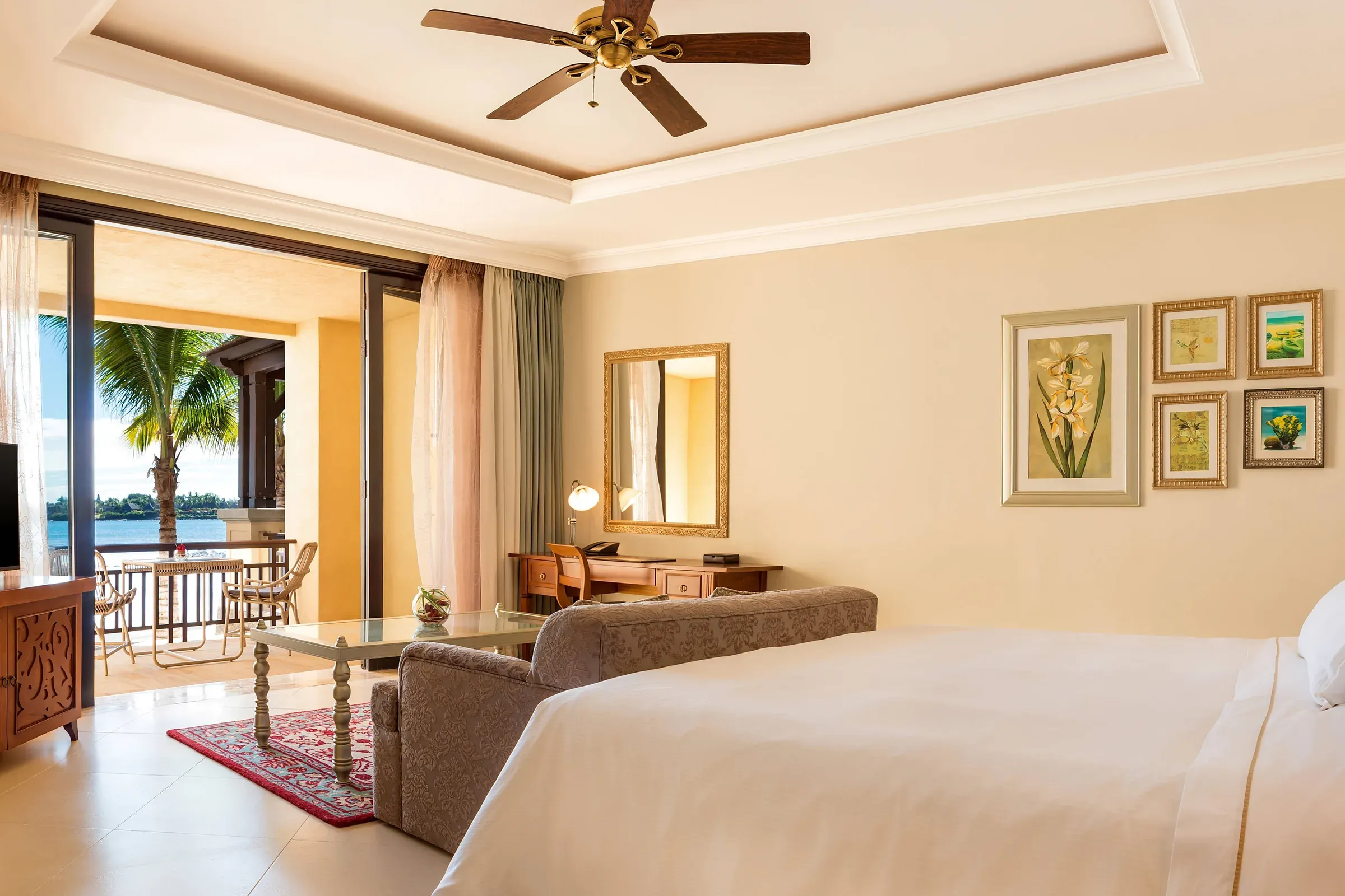 Beachfront Deluxe room with ocean-view balcony at The Westin Turtle Bay Resort & Spa, Mauritius