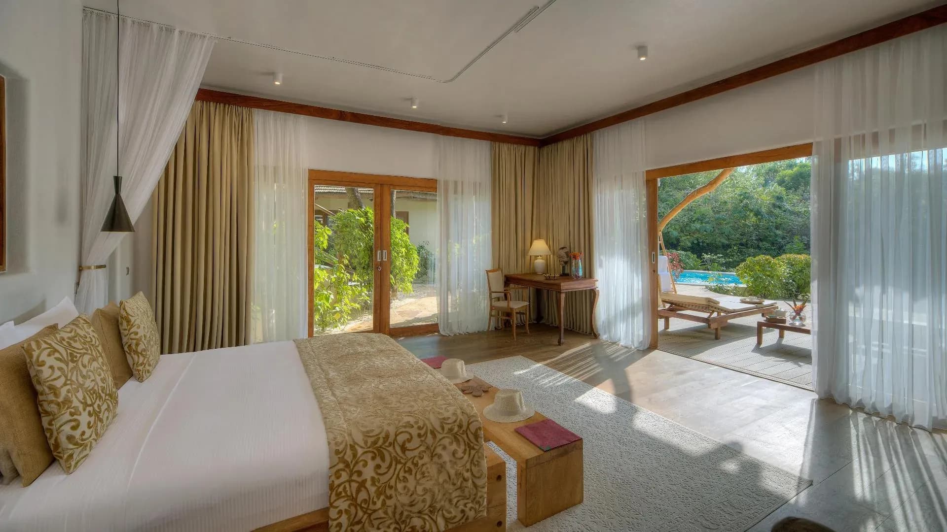 Deluxe Room with Shared Pool bedroom within the Two-Bedroom Villa at White Sand