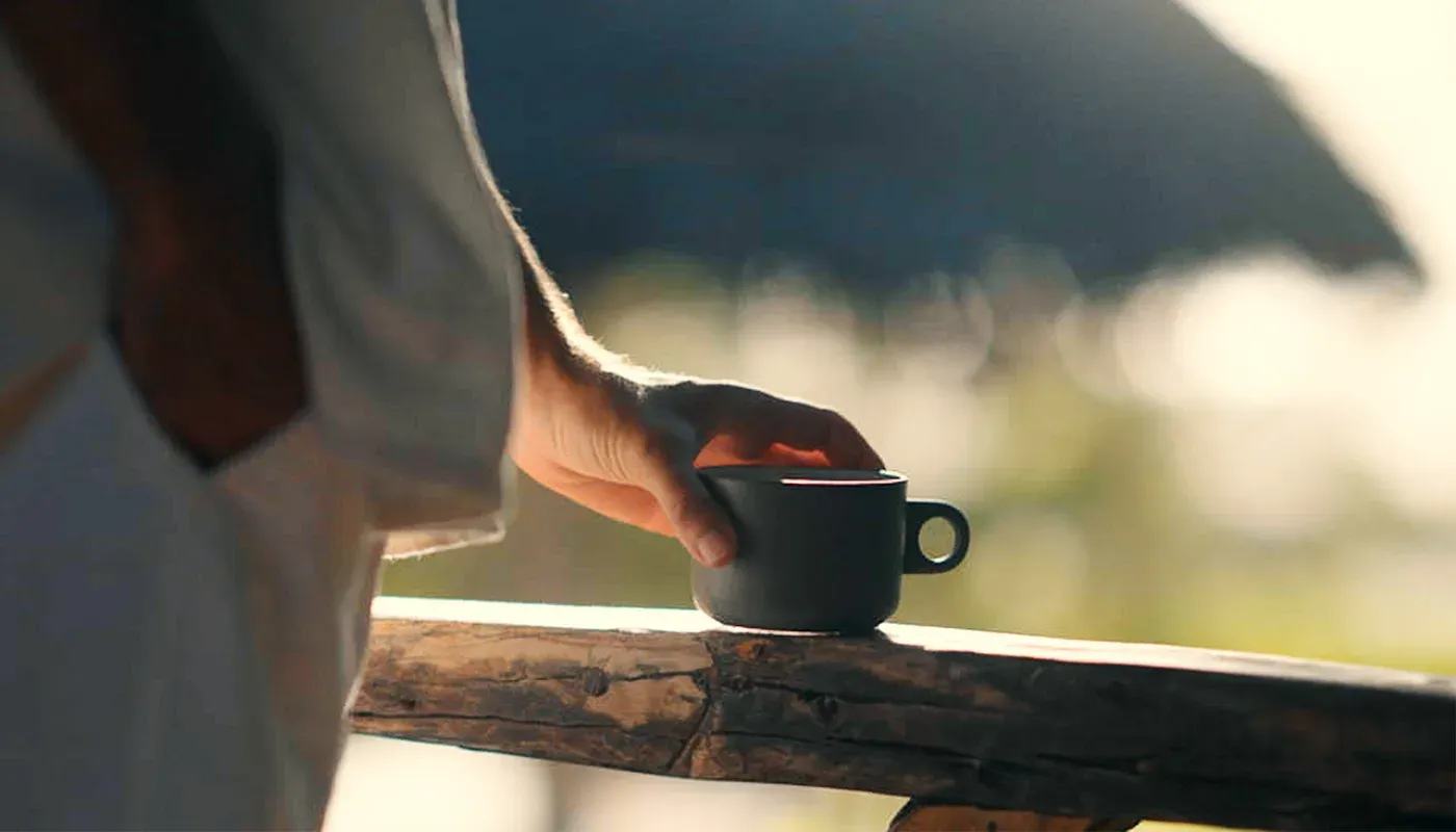 Morning coffee served on a villa balcony at Xanadu Luxury Villas, Zanzibar