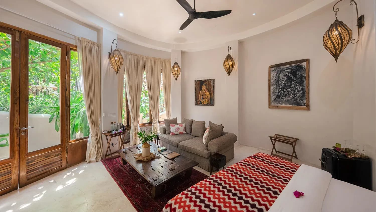 Living area of Villa Kimwondo, Xanadu's architect-favourite villa, Zanzibar