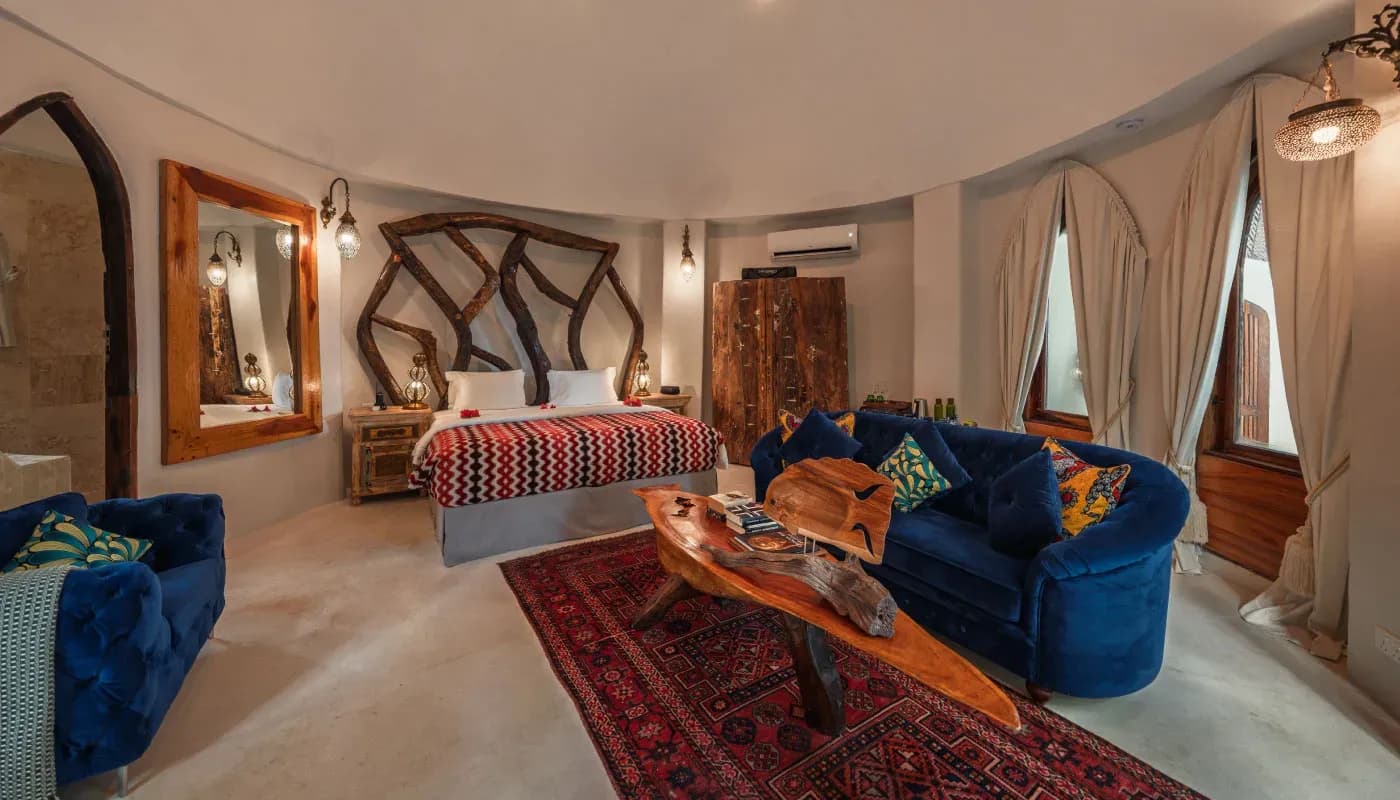 Bedroom interior of Villa Umande at Xanadu Luxury Villas, Zanzibar